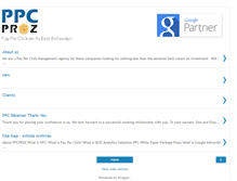 Tablet Screenshot of ppcproz.com